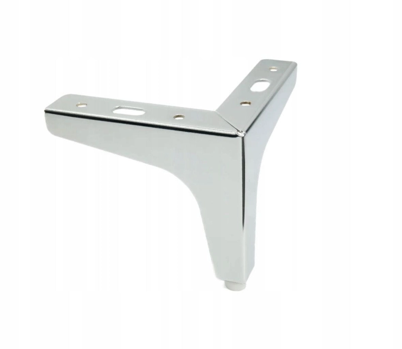 Nóżka metalowa kotwica, chrom 10cm