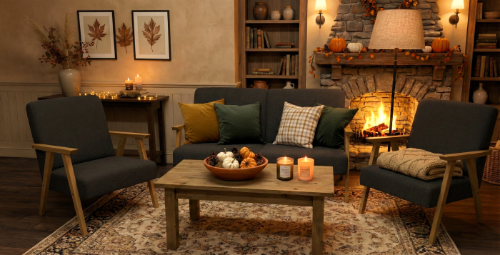 zestaw dwa fotele plus sofa w ciemnym kolorze