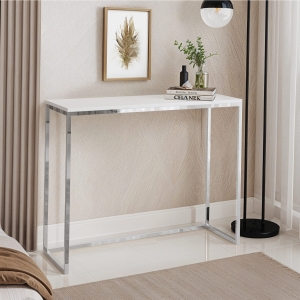 Konsola chrom biały. Showroom