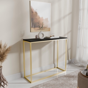 Konsola złoty czarna. Showroom