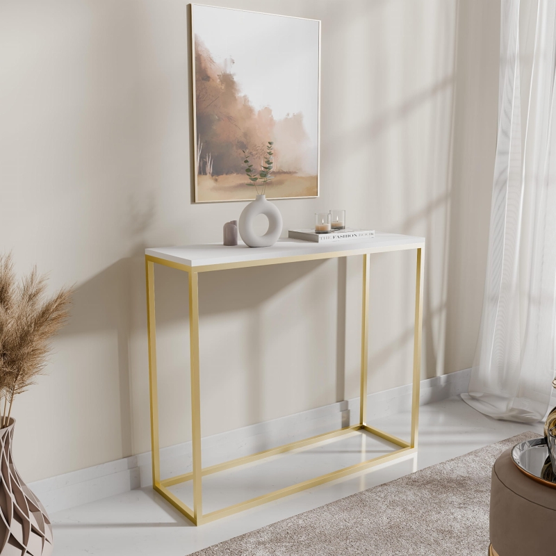 Konsola zloty biały. Showroom
